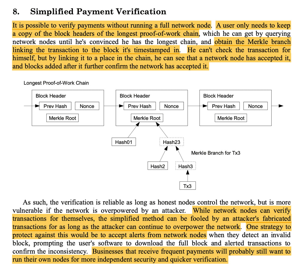 simplified payment verification